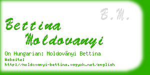 bettina moldovanyi business card